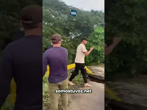 Cae puente en Apure por la crecida de río tras fuentes lluvias en el suroeste de Venezuela