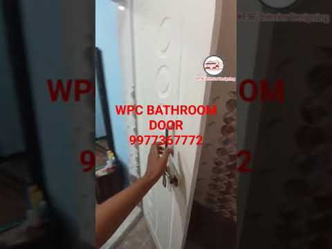 Hingd sliding pvc glassed door for bathroom for home
