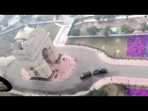 Bird Eye View of Rajpath | 2022 Republic Day Parade flypast