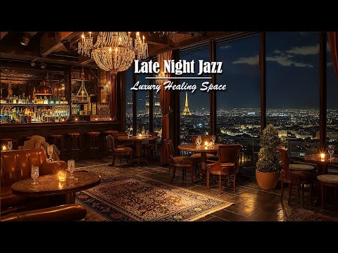 Elegant Jazz Saxophone in Paris Luxury Bar Ambience - Relaxing Background Music for Stress Relief