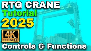 EXPLAINED MOST USED RTG CRANE CONTROLS & FUNCTIONS 4K FULL HD