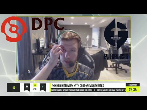 CRIT INTERVIEW WINNER AFTER - EVIL GENIUSES VS SIMPLY TOOBASED - DPC NA 21/2022 Tour 2: Division I