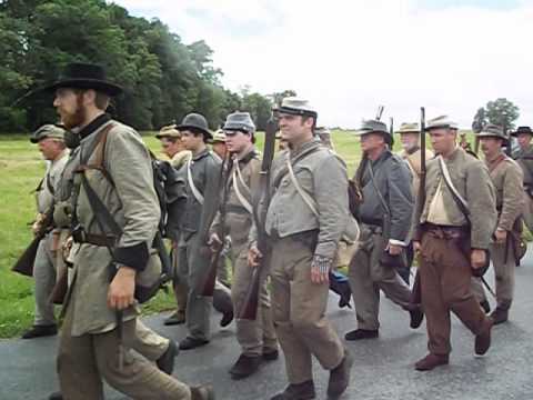 Confederate Troops Moving into Position for Picketts Charge:  Gettysburg July 3, 2013