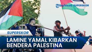 Lamine Yamal Kibarkan Bendera Palestina di Parade Juara Barcelona, Israel Bereaksi Keras