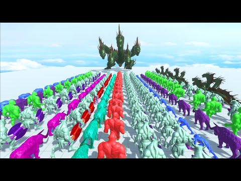 All Color FANTASY Championship Death Run - Animal Revolt Battle Simulator