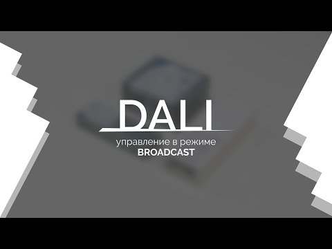 Видеоурок 1. DALI — управление в режиме Broadcast