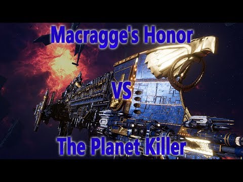 Battlefleet Gothic 2 Gameplay - Destroying The Planet Killer