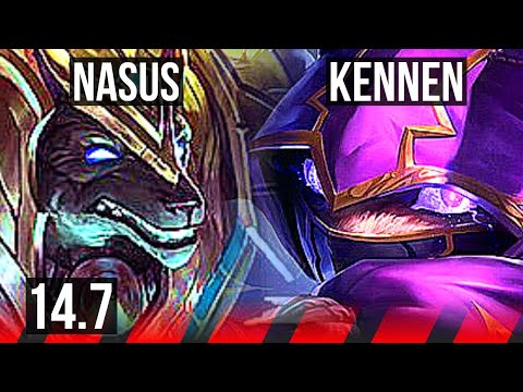 NASUS vs KENNEN (TOP) | 3/0/2 | KR Master | 14.7