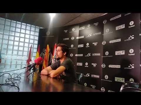 Rueda de prensa Miquel Ripoll C. E. L'Hospitalet - U. E. Castelldefels Copa Catalunya 18/19