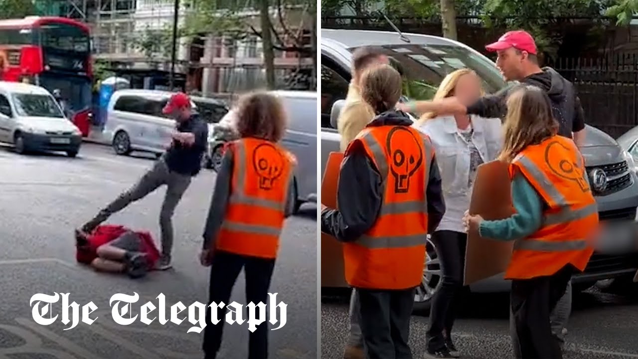 Just Stop Oil activists spray orange paint over net zero department in London - Vimarsana News