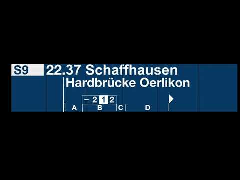 SBB S9 nach Schaffhausen in Zürich HB (Alte Stimme)