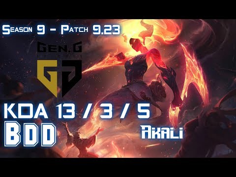 Gen BDD AKALI vs JAYCE Mid - Patch 9.23 KR Ranked