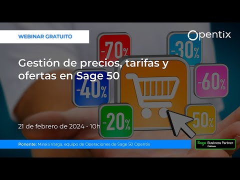 Gestion de precios, tarifas y ofertas en Sage 50
