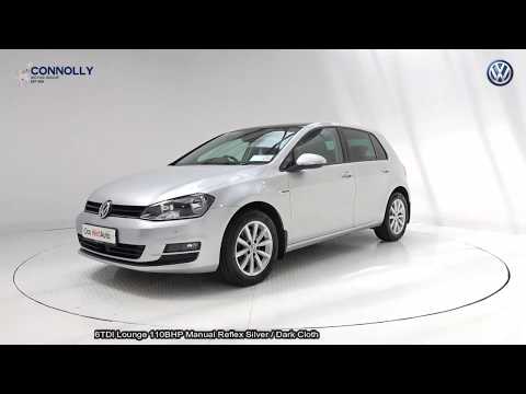 CMG VW SLIGO: 161SO1110 VW Golf 1.6TDI Lounge 110BHP Manual Reflex Silver Metallic / Dark Cloth  Int