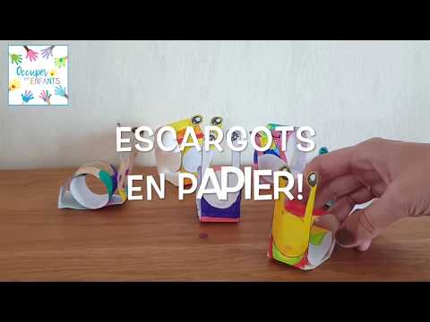 DIY: ESCARGOT EN PAPIER à imprimer