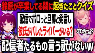 【後半ゲキムズ】鈴原るるが卒業してから起きたことクイズを出題する月ノ美兎【にじさんじ/切り抜き】