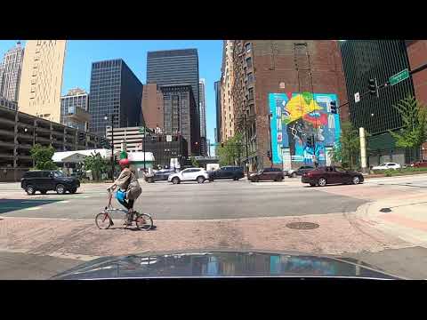 CHICAGO ILLINOIS DOWNTOWN DRIVING EXPLORING DRIIVING IN CHICAGO 2021