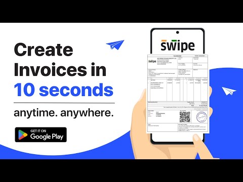 Create invoices in 10 seconds | Swipe Billing App.