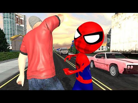 Policeman Detective Stickman Game - Android Gameplay - Spider Police Officer On Duty