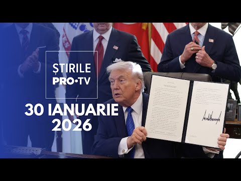 Știrile PRO TV - 30 Ianuarie 2026 | Donald Trump, rugăminte pentru Vladimir Putin