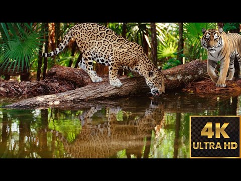 Amazing Scene of Wild Animals In 4K | Relaxation Music | Skyway