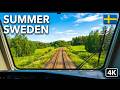 SUMMER SWEDEN By TRAIN 4K Train Driver S View Östersund To Duved