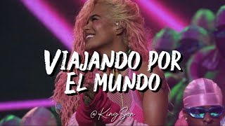 Download lagu KAROL G, Manu Chao - Viajando Por El Mundo (Letra) mp3