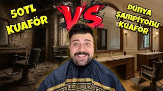 UCUZ vs DÜNYA ŞAMPİYONU KUAFÖR ! 