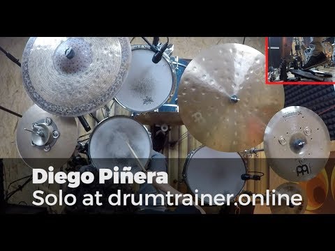 Diego Pinera  - Drum Solo at www.drumtrainer.online
