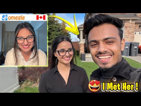 OMEGLE TO CANADA✈️😍-OMEGLE TO REAL LIFE 😍FINALLY I MET HER IN REAL LIFE 💖😍| @ItsKunal Vlog