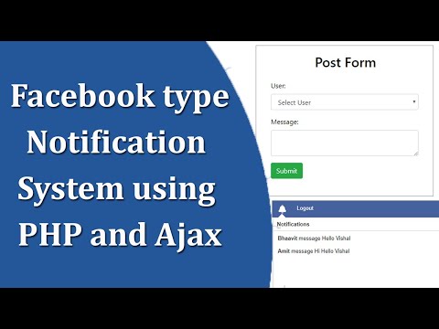 Learn Facebook type Notification System using PHP and Ajax - Mind Luster
