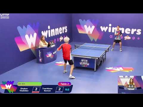 WINners CUP table 2  30.09 Zhukov Vladislav - Tveritinov Roman 19:30