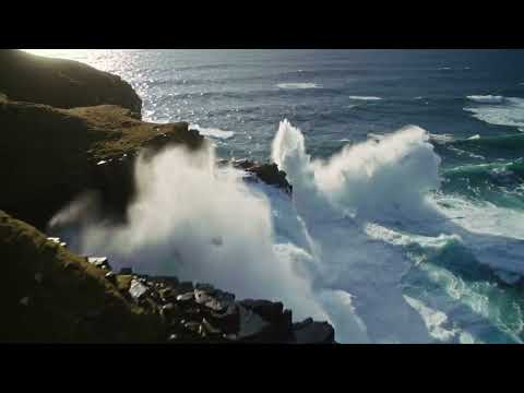Extreme Drone Shot: Rocket Ascent to Cliff Edge