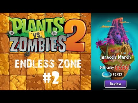 Jurassic Marsh (Endless Zone) La Brainsa Tarpits (Level 11 - 20) | Plants vs Zombies 2