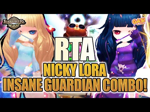 [RTA] ILLEGAL COMBO NICKY LORA GUARDIAN GAMEPLAY Summoners War: Sky Arena #summonerswar #arena #pvp