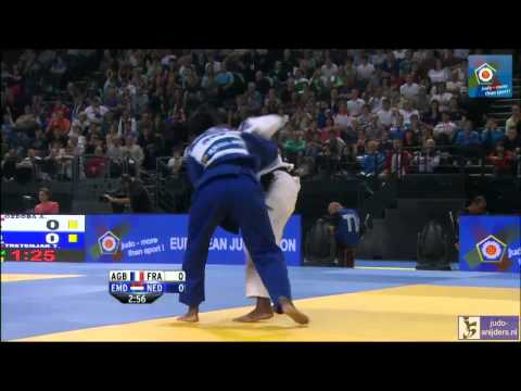 Judo 2014 European Championships Montpellier: Agbegnenou (FRA) - van Emden (NED) [-63kg] semi-final