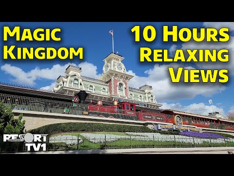 10 Hours of Magic Kingdom Ambience & Relaxing Views around the Park - Walt Disney World Windows