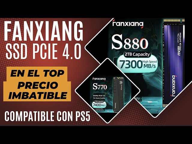 Vídeo relacionado con fanxiang SSD 500GB PCIe 4.0 NVMe M.2 2280-6300 MB/s de Lectura, 3100 MB/s de Escritura - Disco Duro SSD Interno Compatible con PS5, Ordenador Escritorio y portátiles