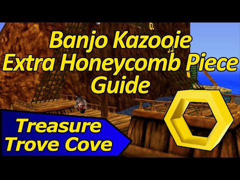 Collecting Extra Honeycomb Pieces in Treasure Trove Cove - Banjo Kazooie Extra Honeycomb Piece Guide