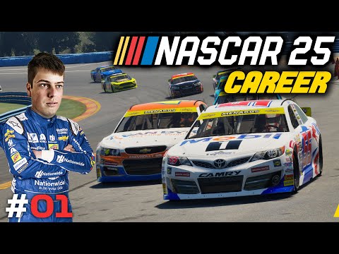 MY NEW JOURNEY BEGINS HERE! NASCAR 25 Career Mode | Part 1