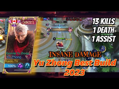 YU ZHONG BEST BUILD 2023🔥|| Tutorial 😈