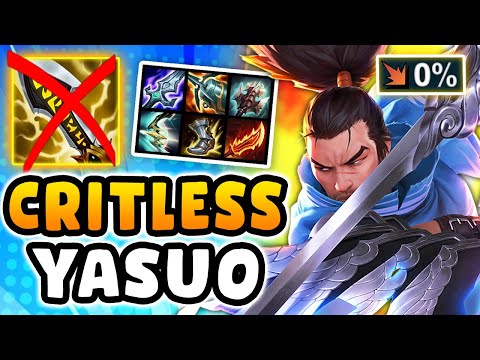 CRITLESS YASUO IS THE NEW META... (3.0 attack speed)