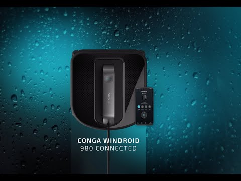 ROBOT LAVE-VITRES CONGA WINDROID 990 CONNECTED CECOTEC INTELLIGENT DESIGN CARRÉ SERPILLIÈRE VIBRATOIRE - APPLICATION POUR RECOINS & TÉLÉCOMMANDE_7