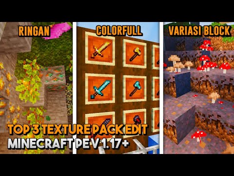 AyoenCraft -  TOP 3 TEXTURE PACK EDIT OR MODIFICATION MINECRAFT PE V1.17+ |  16x16 |  Light for 1gb/2gb Ram