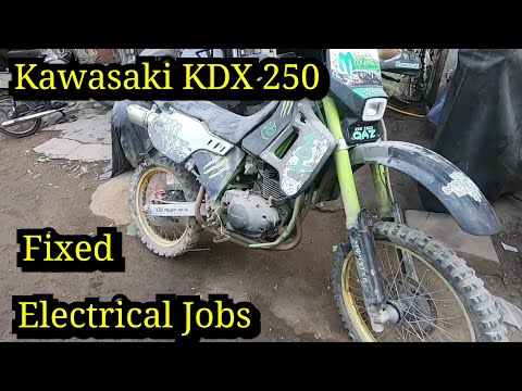 Project Kawasaki KDX 250( Electrical Job) fixed by Tamoor Pervaiz