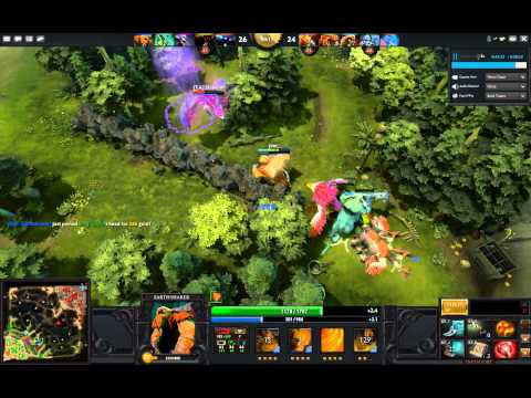 DotA 2 beta - Earthshaker Blink Dagger Gank 1