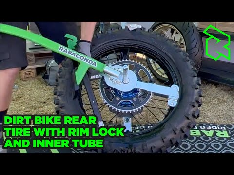 Does It Change? Dirt Bike Rear Tire with Rim lock and inner tube - First attempt