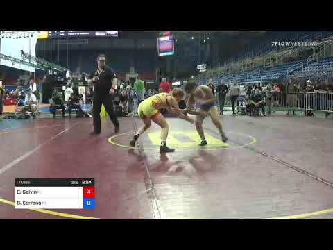 117 Lbs Round Of 32 - Cameron Galvin, Florida Vs Briseis Serrano, California 45ce