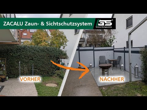 ZACALU Aluminium Zaun- & Sichtschutzsystem mit maximaler Gestaltungsfreiheit