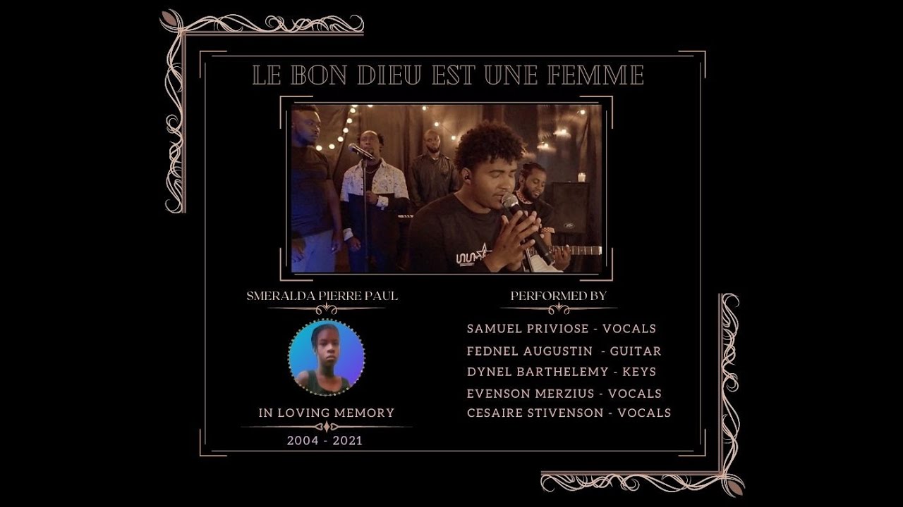 Le bon Dieu est une femme - Corneille (Cover) - In memory of Smeralda - R3VOLVE HAITI